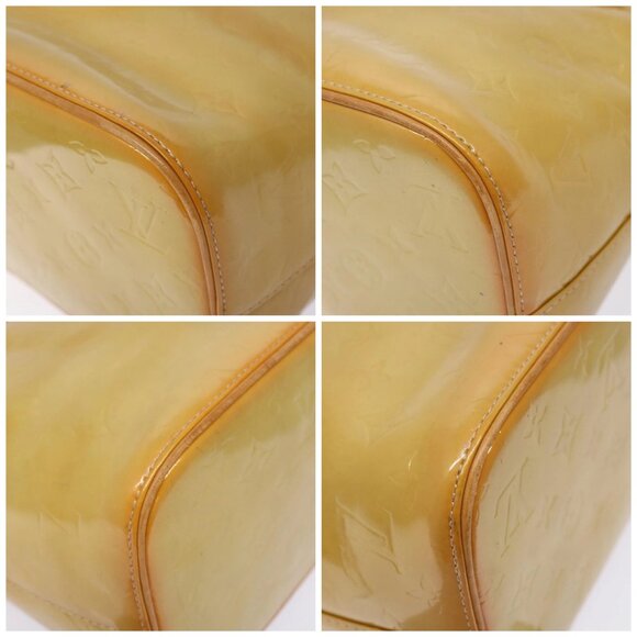 LOUIS VUITTON Monogram Vernis Houston Hand Bag Beige - Picture 15 of 15